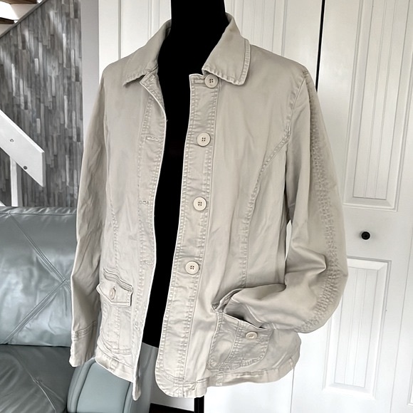 Encore Casual Khaki Jacket, Size 16 - Picture 6 of 11